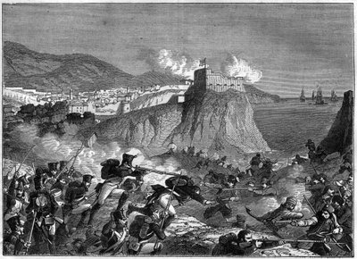 Siège de Raguse (République de Raguse) (Raguse en croate Dubrovnik) pendant les guerres napoléoniennes en mai et juin 1806 (campagne de Dalmatie par le général Molitor et Lauriston) - dans « Histoire de l