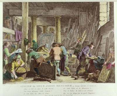 Atelier de menuiserie de Sieur Jadot - French School