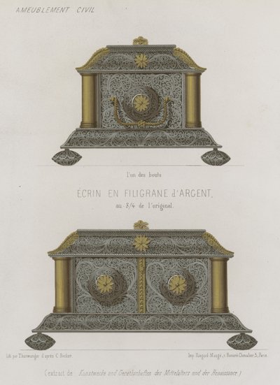Coffret en filigrane d