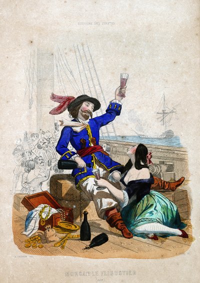 Sir Henry Morgan (1635-1688) (Morgan le flibustier) : natif du Pays de Galles dans « Histoire des pirates et corsaires de l