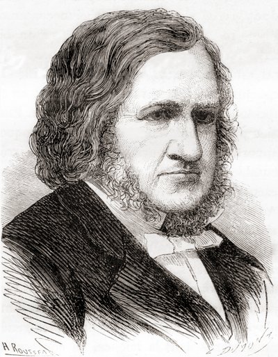 Sir James Young Simpson, de Les Merveilles de la Science, publié vers 1870 (lithographie) - French School
