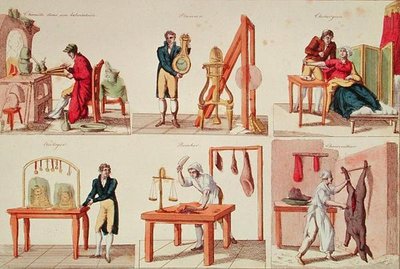 Six professions - French School