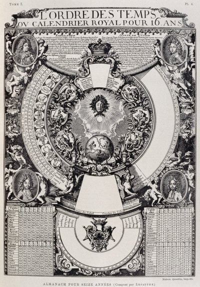 Almanach de seize ans conçu par Lepautre - French School