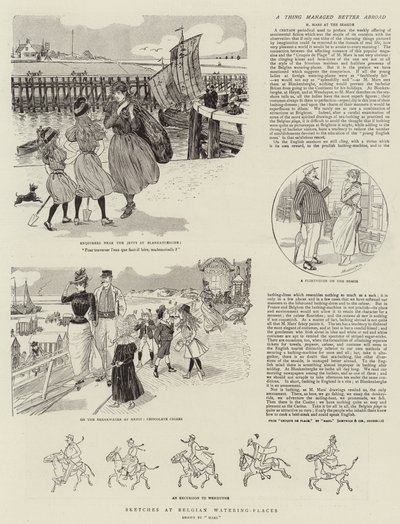 Croquis aux stations balnéaires belges - French School