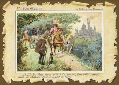 La Belle au bois dormant, Prince à cheval - French School