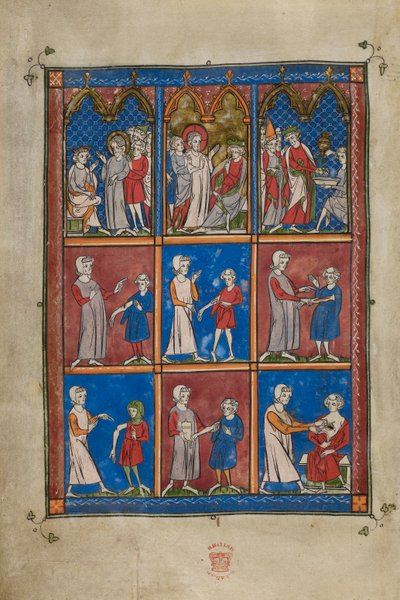 La Chirurgia, diverses scènes bibliques et médicales - French School