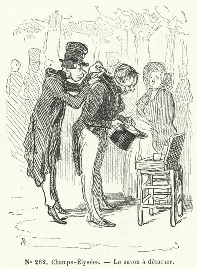 Vendeur de savon sur les Champs-Élysées, Paris - French School