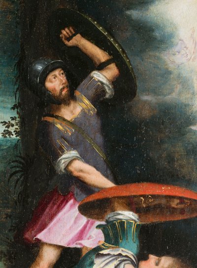 Soldats pendant la résurrection, (détail). Triptyque d