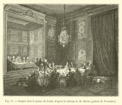 Souper chez le prince de Conti; d