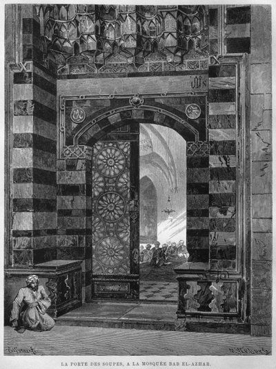 Porte des Soupes, mosquée Al Azhar, Le Caire, de L
