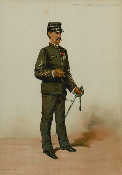 Sous-lieutenant des Tirailleurs Anamites (petite Tenue) - French School