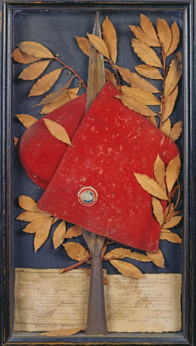 Souvenir de la Garde Nationale Parisienne, Section Armée du Bonnet Rouge, 1794 - French School