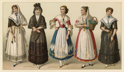 Costume espagnol - French School