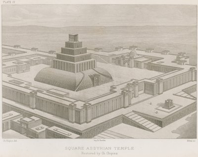 Temple assyrien carré - French School