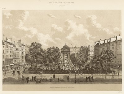 Square des Innocents, 1878 - French School