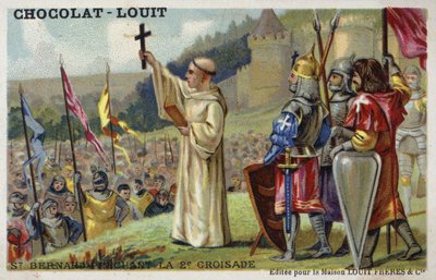 Saint Bernard prêchant la deuxième croisade, 1146 - French School