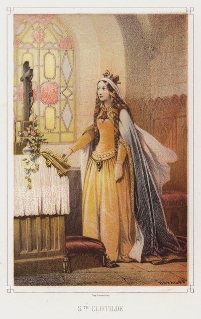 Sainte Clotilde, reine des Francs - French School