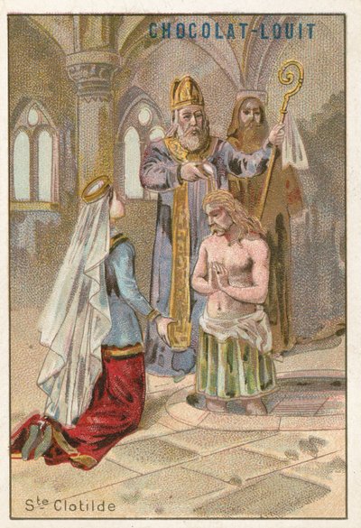 Sainte Clotilde, deuxième épouse de Clovis Ier, roi des Francs - French School