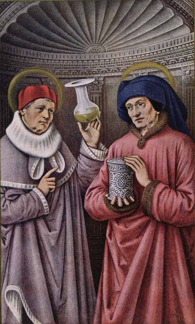 Saints Côme et Damien, saints patrons des médecins et apothicaires, copie d