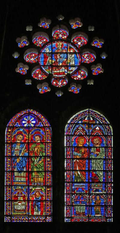 Saints Cosmos, Damien, Gervais et Protéus; prêtres donateurs; la Vierge et l
