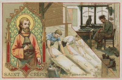 Saint Crépin, cordonniers et tanneurs - French School