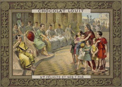Sainte Félicité de Rome et ses sept fils - French School