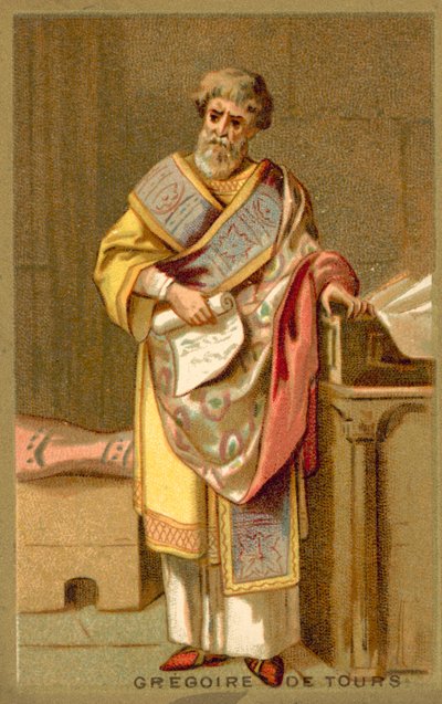 Saint Grégoire de Tours, évêque et historien franc - French School