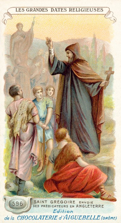 Saint Grégoire envoie des missionnaires en Angleterre, 596 - French School