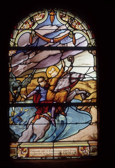 Saint Guénolé, abbé de Landévennec, sauve le roi Gralon lors de l