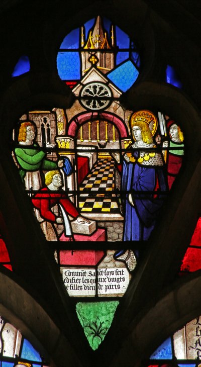 Saint Louis accomplissant de bonnes actions : Construction de l