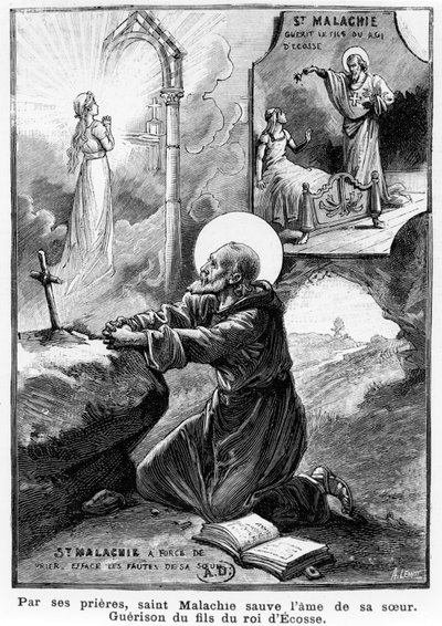 Saint Malachie priant pour l