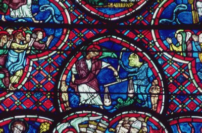 Saint Michel pesant les âmes, 13ème siècle - French School