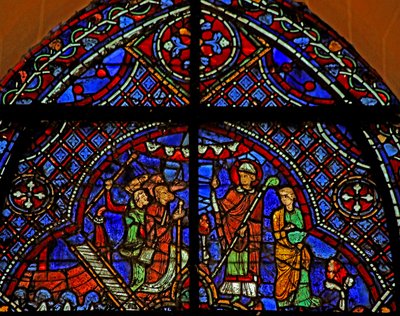 Saint Nicolas : bénit les pèlerins arrivant du bateau - French School