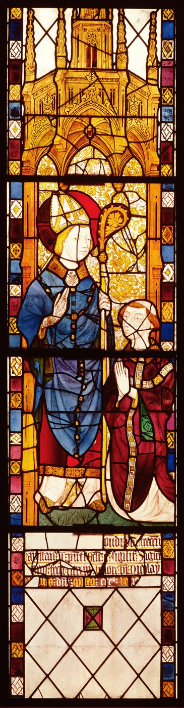 Saint Nicolas avec un donateur, de la Chapelle de Saint Nicolas, École normande, 1370 - French School