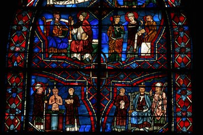 Saint Remi baptise le Roi Clovis - French School