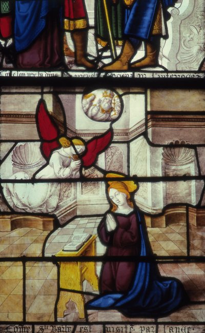 Vitrail de la chapelle Sainte-Barbe, Église Notre-Dame de Semur-en-Auxois - French School