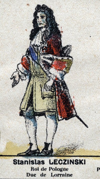 Stanislas I Leszczynski (1677-1766), duc de Lorraine et de Bar, roi de Pologne. Dans "Galerie des rois et reines de France et des personnages illustres de 1643 à 1895" Image d