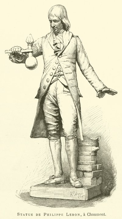 Statue de Philippe Lebon, a Chaumont - French School