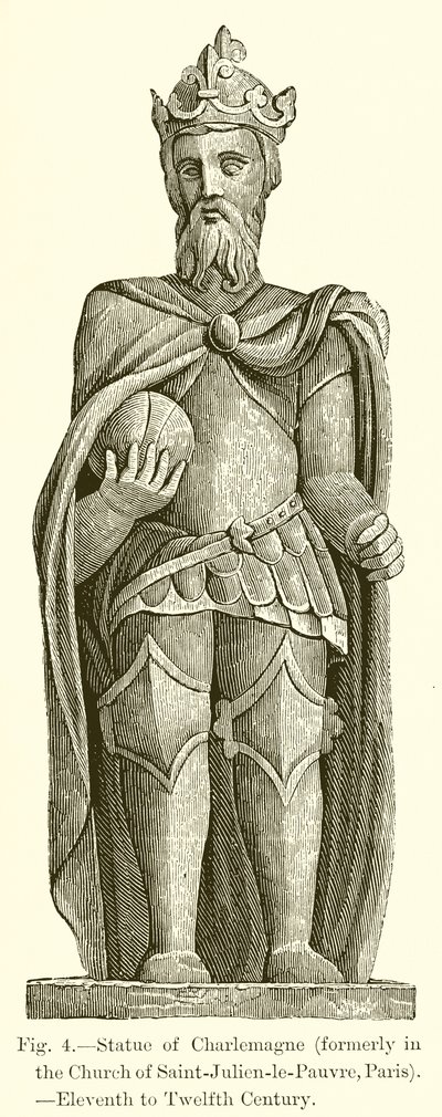 Statue de Charlemagne - French School