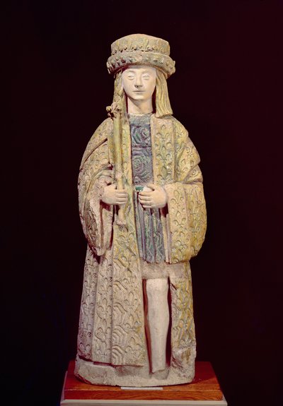 Statue de Saint Louis (1214-70), fin 15e ou début 16e siècle - French School