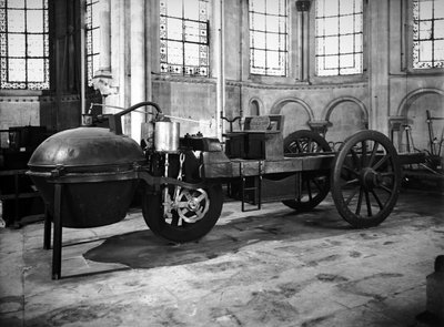 Voiture à vapeur inventée par Nicolas Joseph Cugnot, 1771 - French School