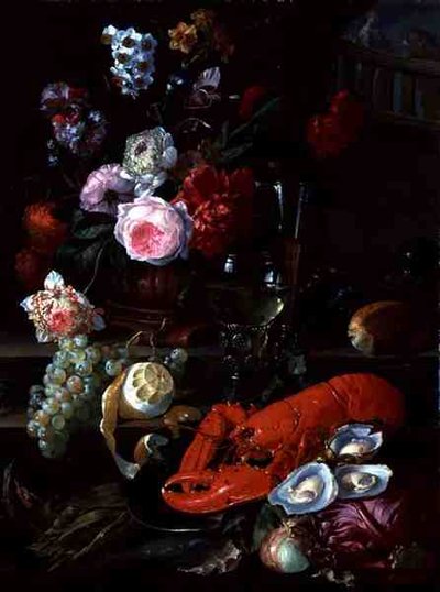 Nature morte avec homard, c.1700 - French School