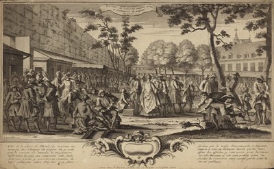 Bourse dans les jardins de l