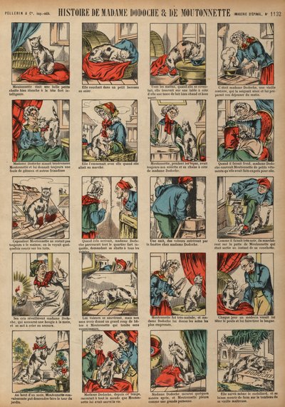 Histoire de Madame Dodoche et de son chat Moutonnette - French School