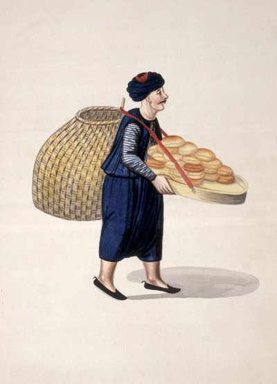 Vendeur ambulant, période ottomane, troisième quart du XVIIIe siècle - French School