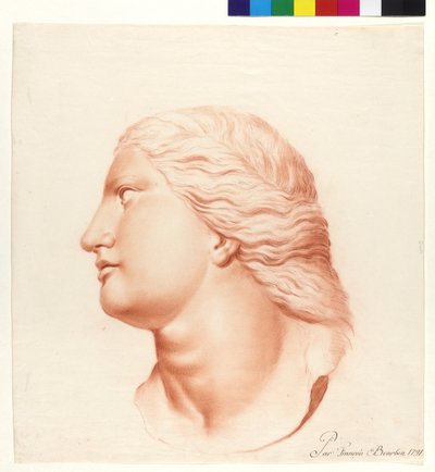 Étude basée sur une statue (fille de Niobé) - French School