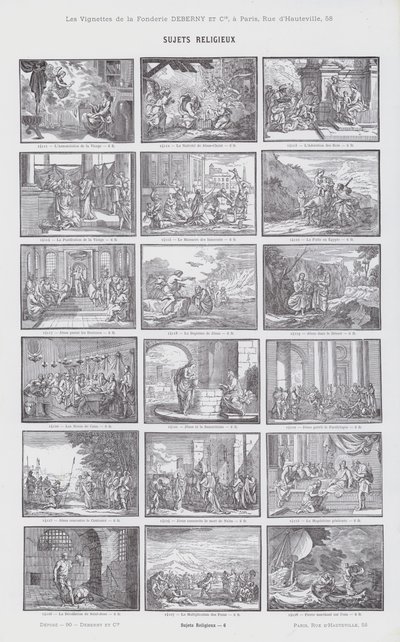 Sujets Religieux - French School