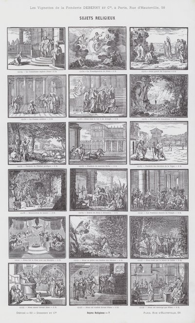 Sujets religieux - French School