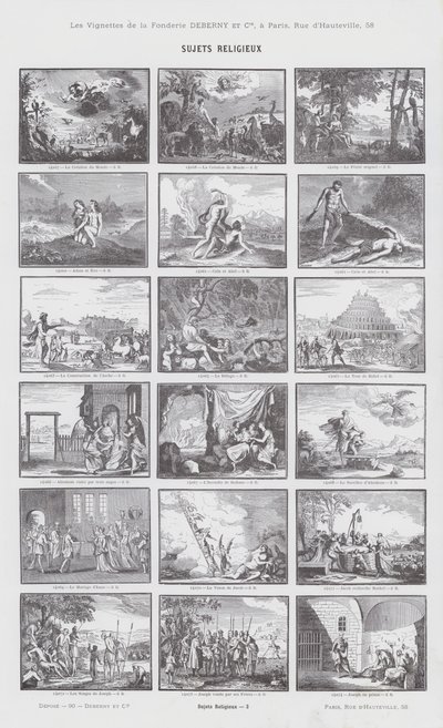Sujets Religieux - French School