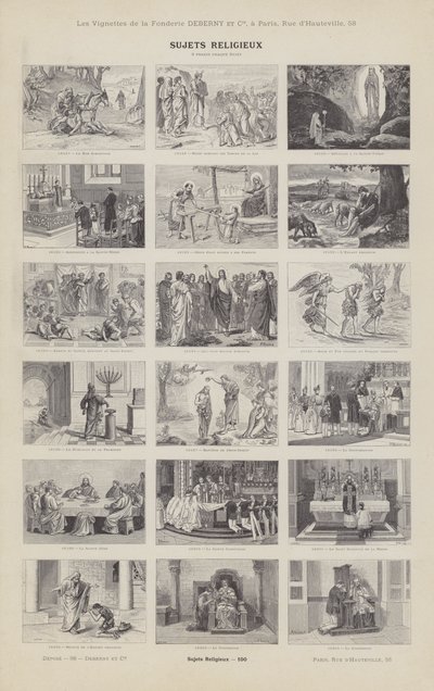 Sujets religieux - French School